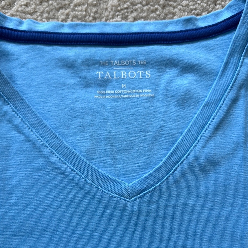 The Talbots Tee in Light Blue - Picture 2 of 7